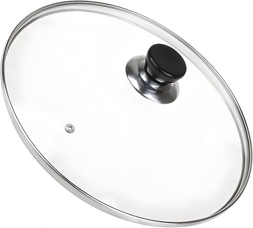 10 Inch Pan Lid, 10 Inch Frying Pan Lids, Tempered Glass Cast Iron Lid by Eptcp
