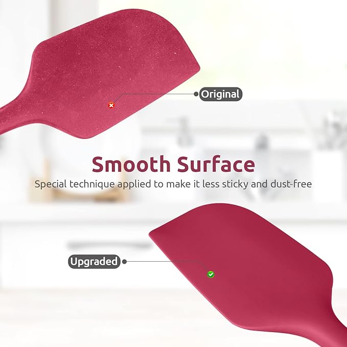 14in Extra Large Silicone Spatula: U-Taste 600ºF Heat Resistant Flexible - Image 7