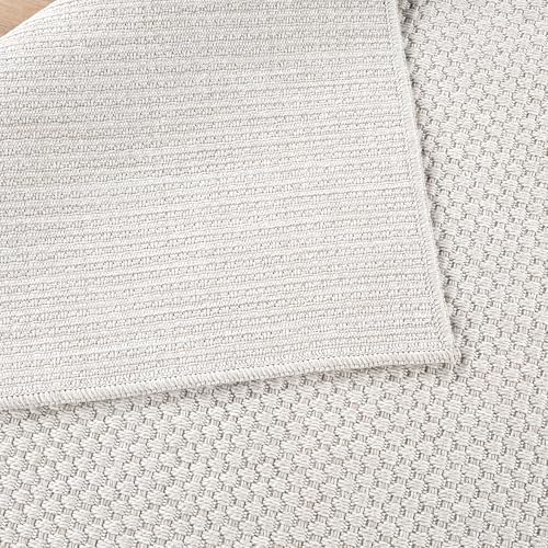 CAMILSON Easy Jute Rug 9x12, Large Indoor Outdoor Off-White Farmhouse Area Ru...
