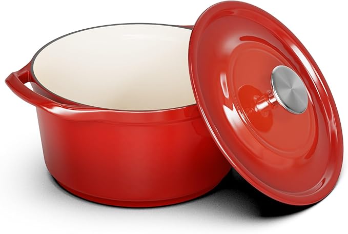SUNHOUSE Enameled Cast Iron Dutch Oven Pot - 3 QT Dutch Oven by SUNHOUSE