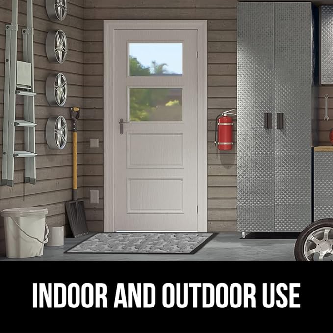 GORILLA GRIP 100% Waterproof All-Season WeatherMAX Doormat, US Designed Natural - Image 9