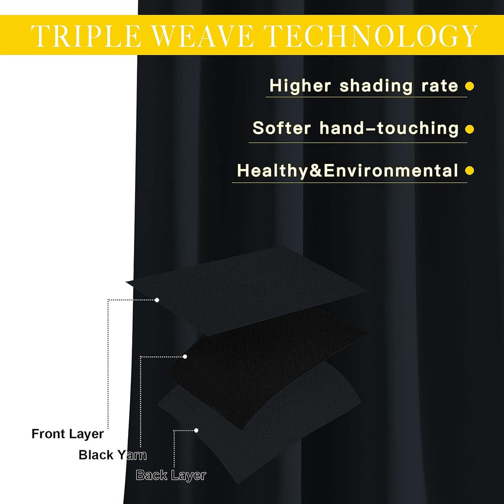 NICETOWN Blackout Curtain for Sliding Door, Patio Door Curtains, Thermal Insu...
