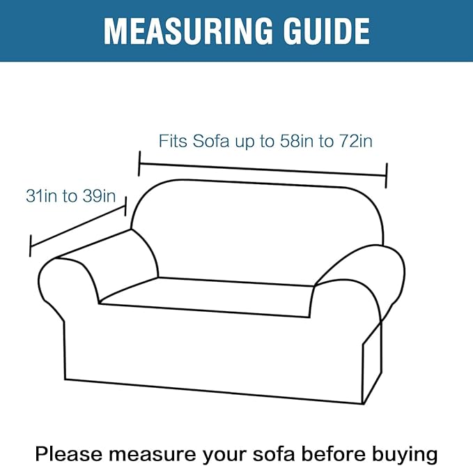 H.VERSAILTEX Stretch Velvet Loveseat Covers
