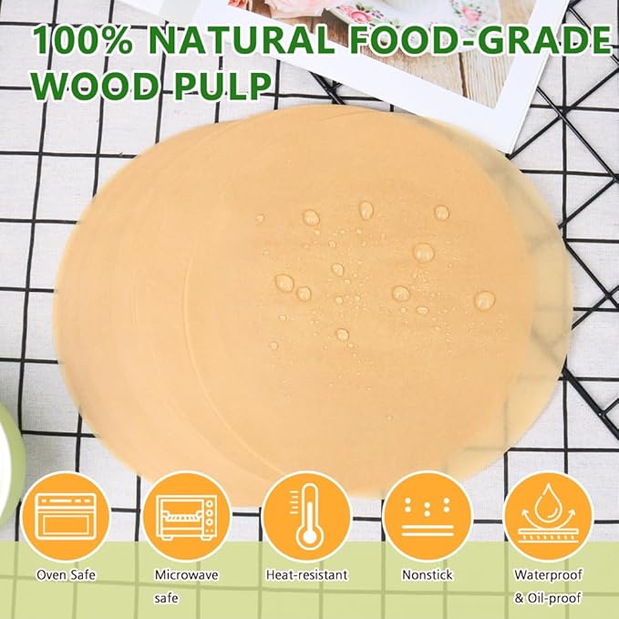 BOYAN 7 Inch Parchment Paper Rounds, Hamburger Patty Paper/Burger Press Paper - Image 3