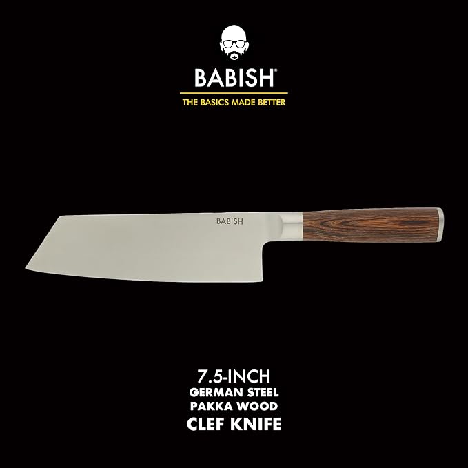 Babish 7.5-Inch Clef Knife – High-Carbon 1.4116 German Steel Kitchen Knife - Image 2
