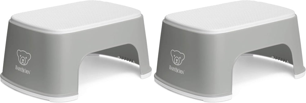 BabyBjörn Step Stool, Gray/White (Pack of 2)