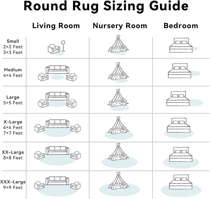 OLANLY White Round Rugs for Bedroom - Image 8