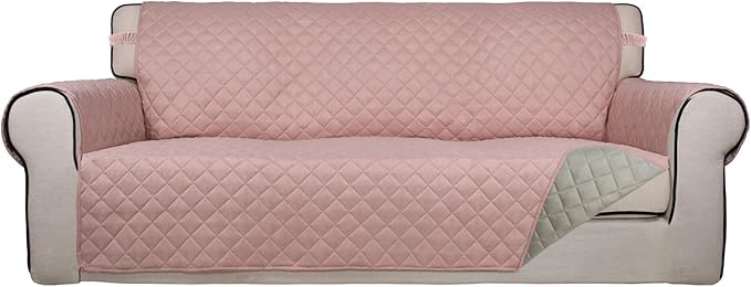 PureFit Reversible Quilted Sofa Cover, Water Resistant Slipcover Furniture by PureFit