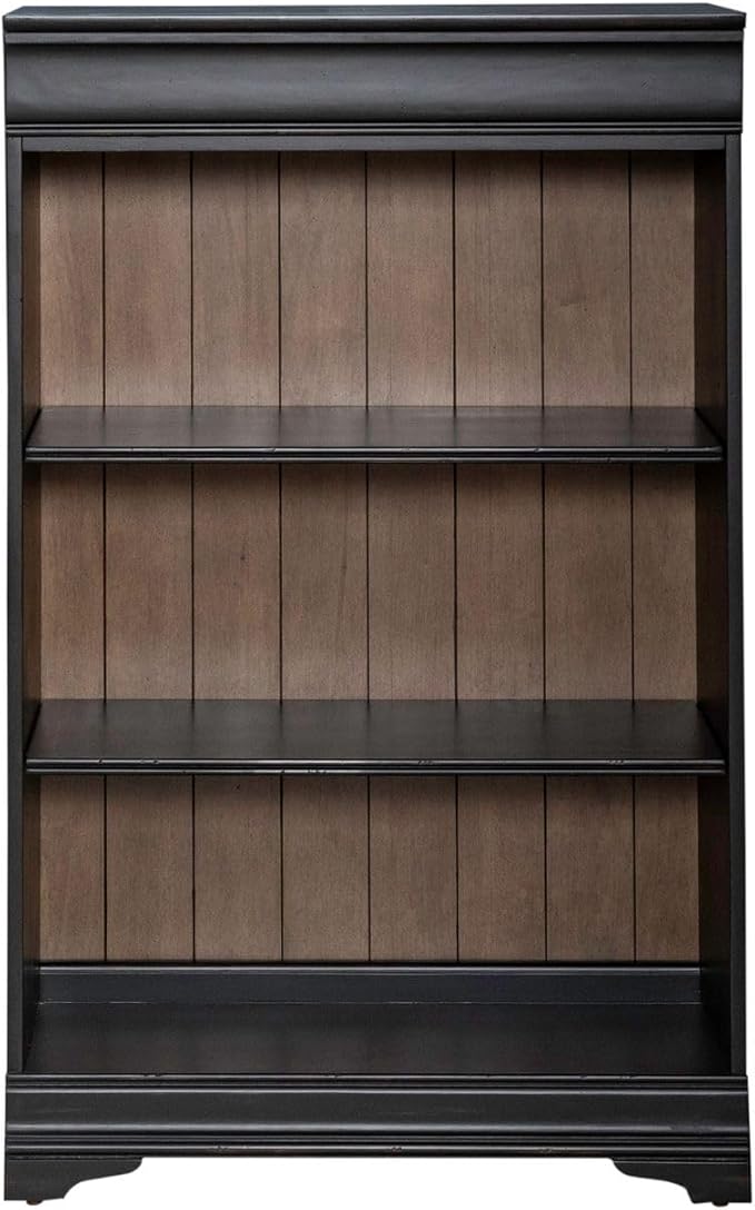 Liberty Furniture Meritage 48 Inch Bookcase for Home Office - Aged Charcoal w...