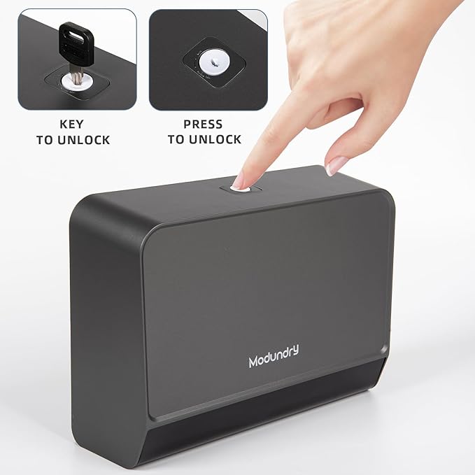 Paper Towel Dispensers Wall Mount, Adhesive/Screws Install, Compact Hand Towel - Image 5