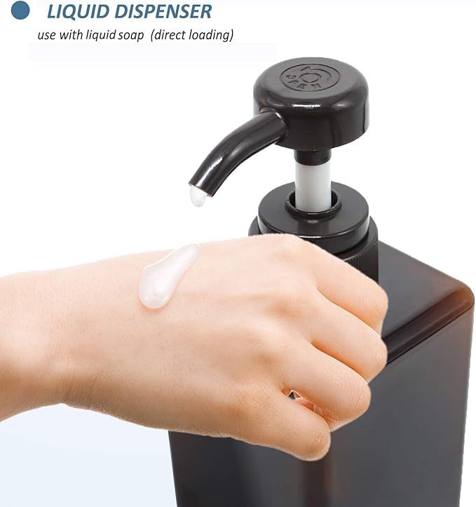 Pump Bottle, Refillable Plastic Empty Lotion Soap Dispenser Liquid Container - Image 3
