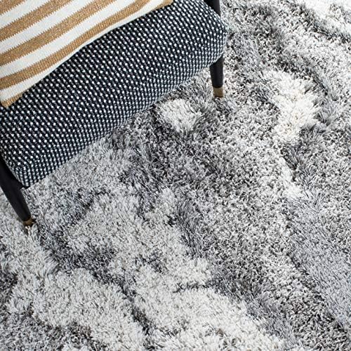 SAFAVIEH Horizon Shag Rug 5'3"x7'7", Soft Plush Modern Grey...