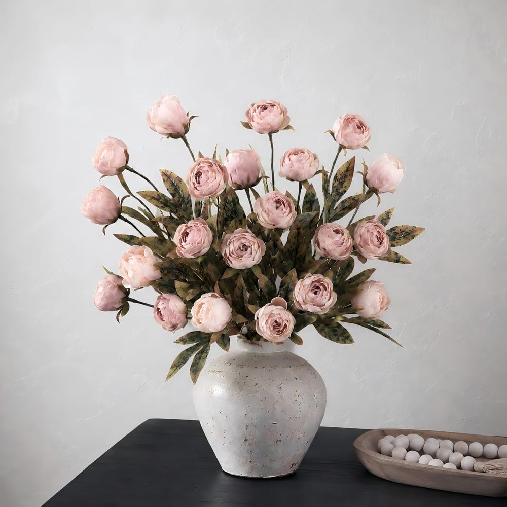 8 PCS 18" Faux Peonies Artificial Flowers Silk Flowers for Vase