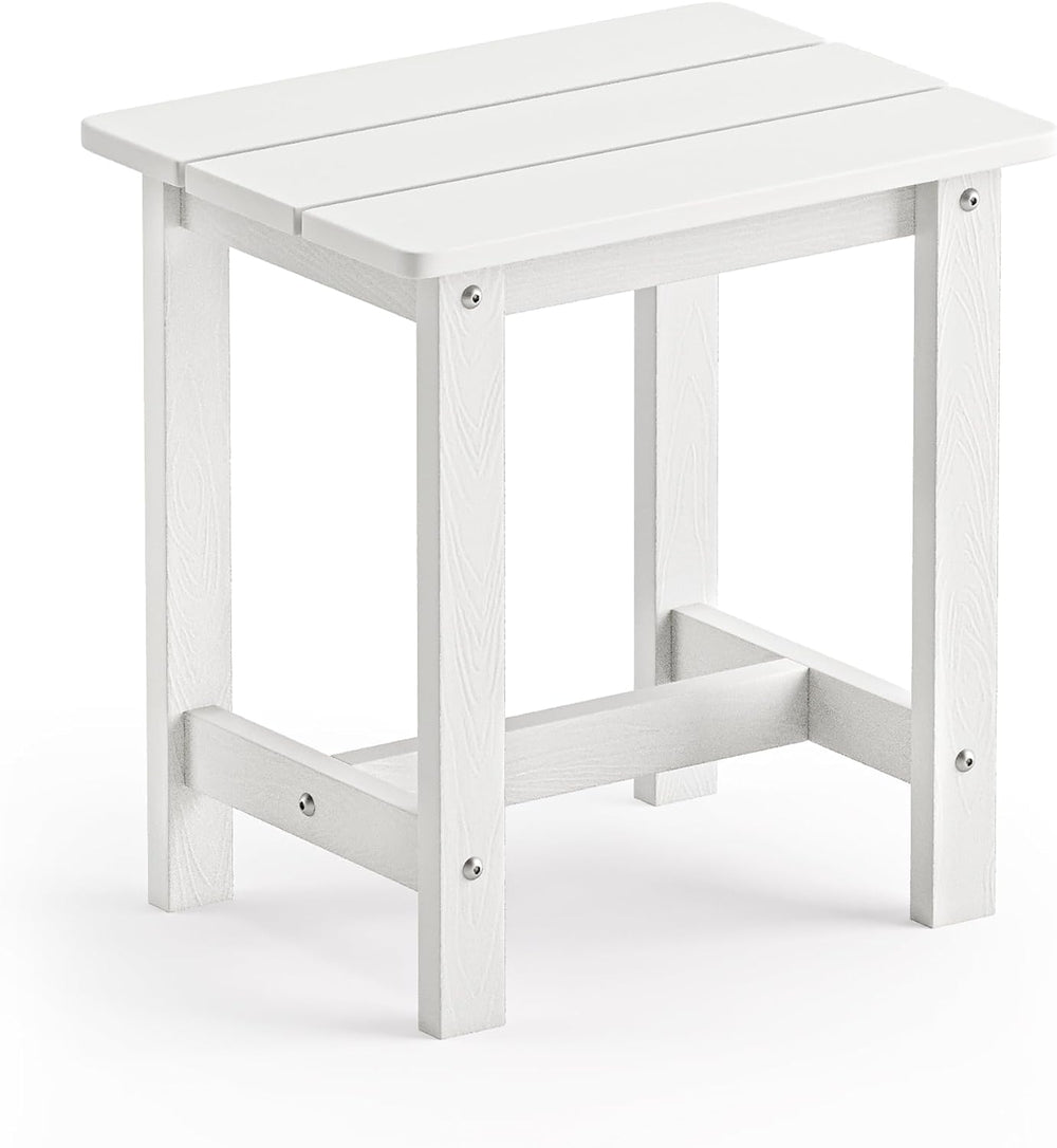 LUE BONA Outdoor Side Table, HDPS Small Outdoor Adirondack Side Tables, Outsi...