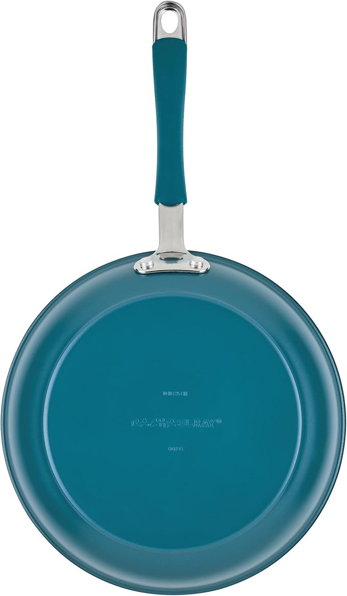 Rachael Ray Cucina Ceramic Nonstick Frying Pans/Skillet Set, Dishwasher Safe