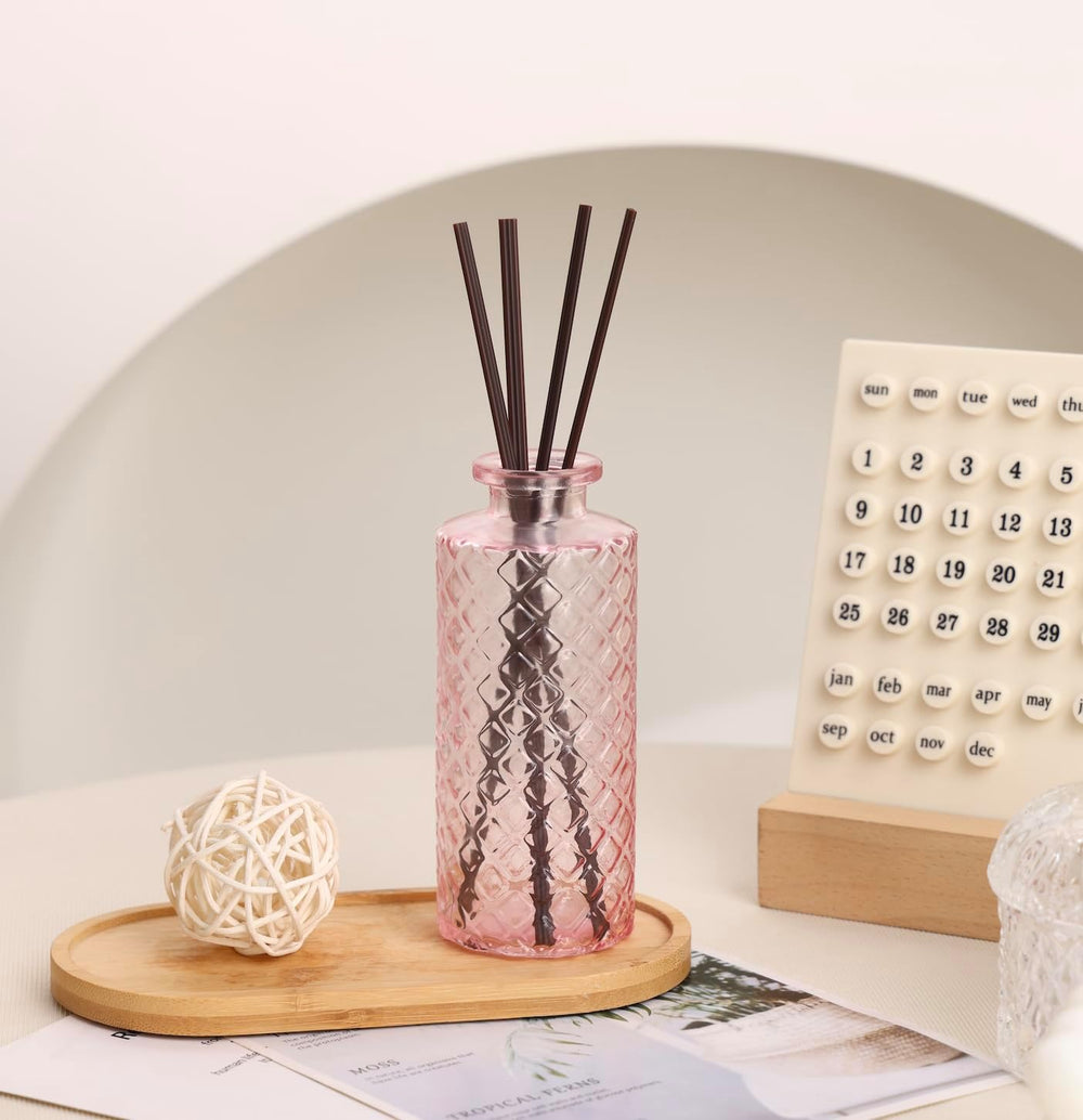36pcs Pink Glass Bud Vase Set, Small Flower Vases for Centerpieces in Bulk