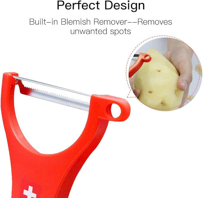 Original Swiss Made Peeler Vegetable&Fruits stainless steel blade Peeler - Image 4