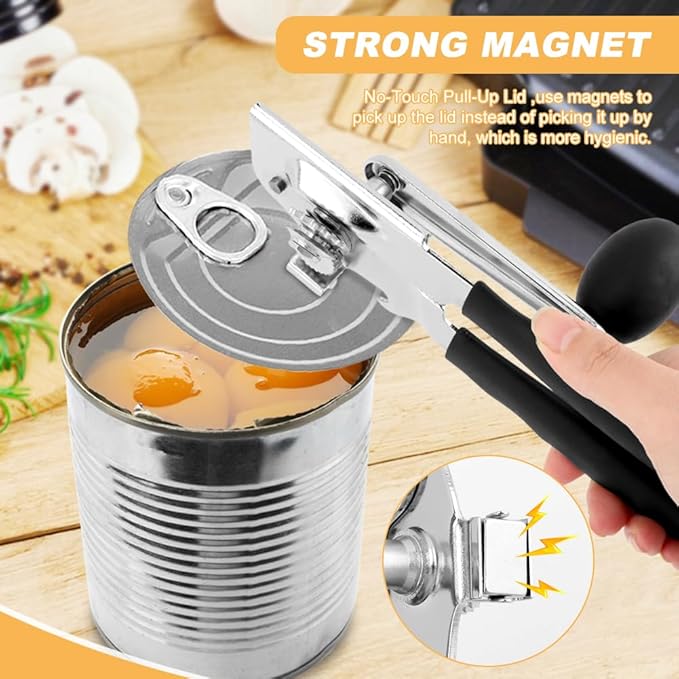 2 PCS Commercial Can Opener Manual, Stainless Steel Handheld Can Opener - Image 6