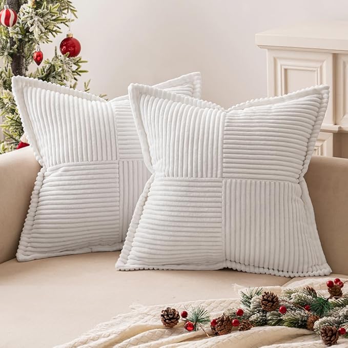 MIULEE Decorative Euro Sham Throw Pillow Covers by MIULEE