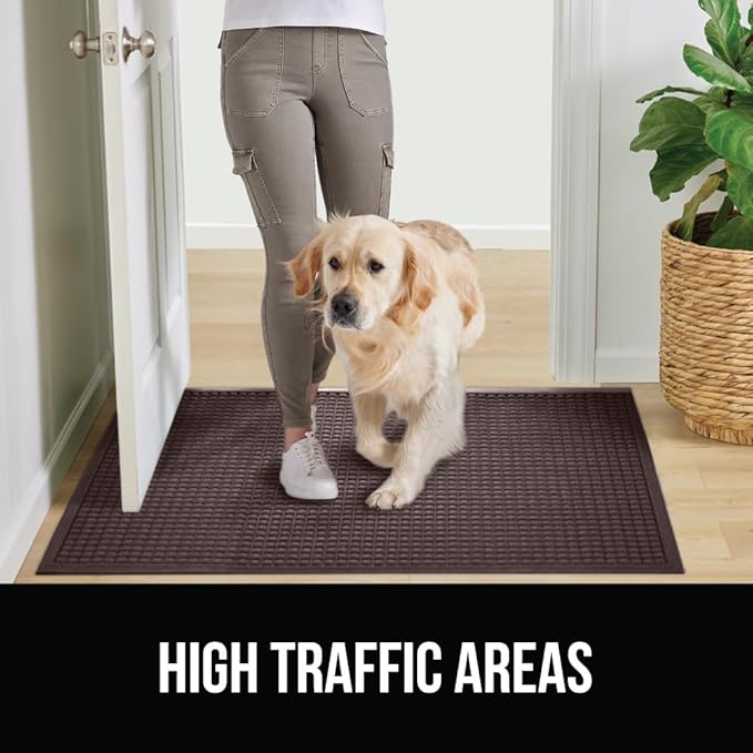 GORILLA GRIP® Ultra Absorbent Front Door Mat Outside Entrance 72x24, Traps Dirt - Image 6
