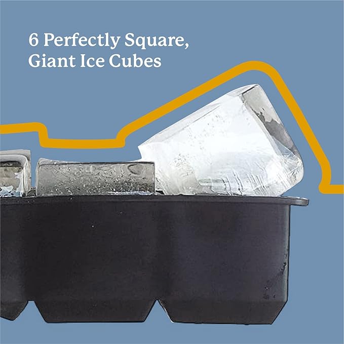 Samuelworld Large Silicone Premium Ice Trays, 2 Inches Big Cubes & 2.5 Inches - Image 5