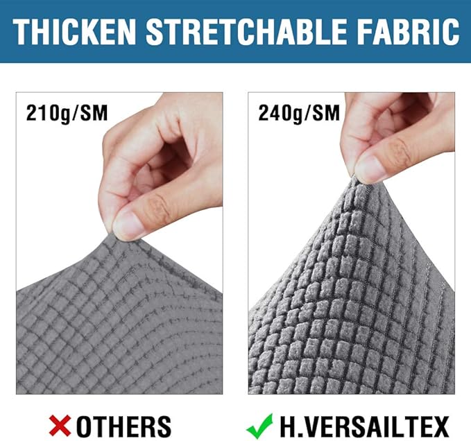H.VERSAILTEX 4 Piece Stretch Sofa Covers - Image 3