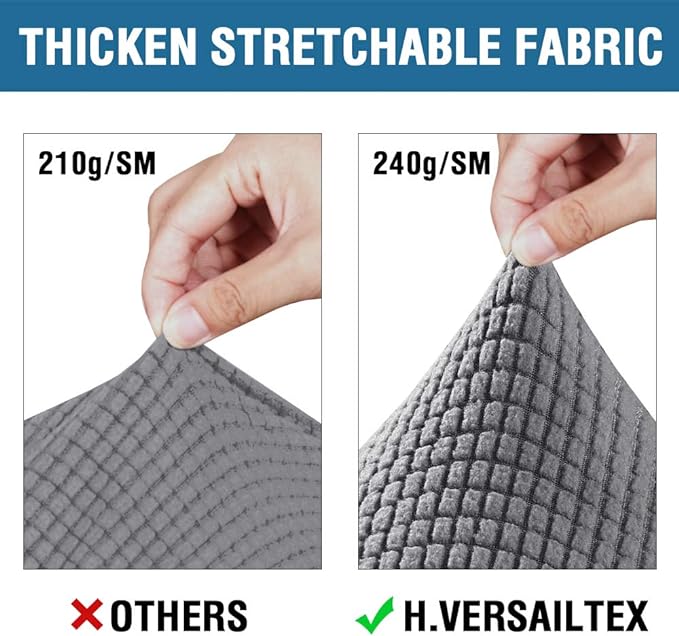 H.VERSAILTEX 3 Piece Stretch Sofa Covers - Image 3