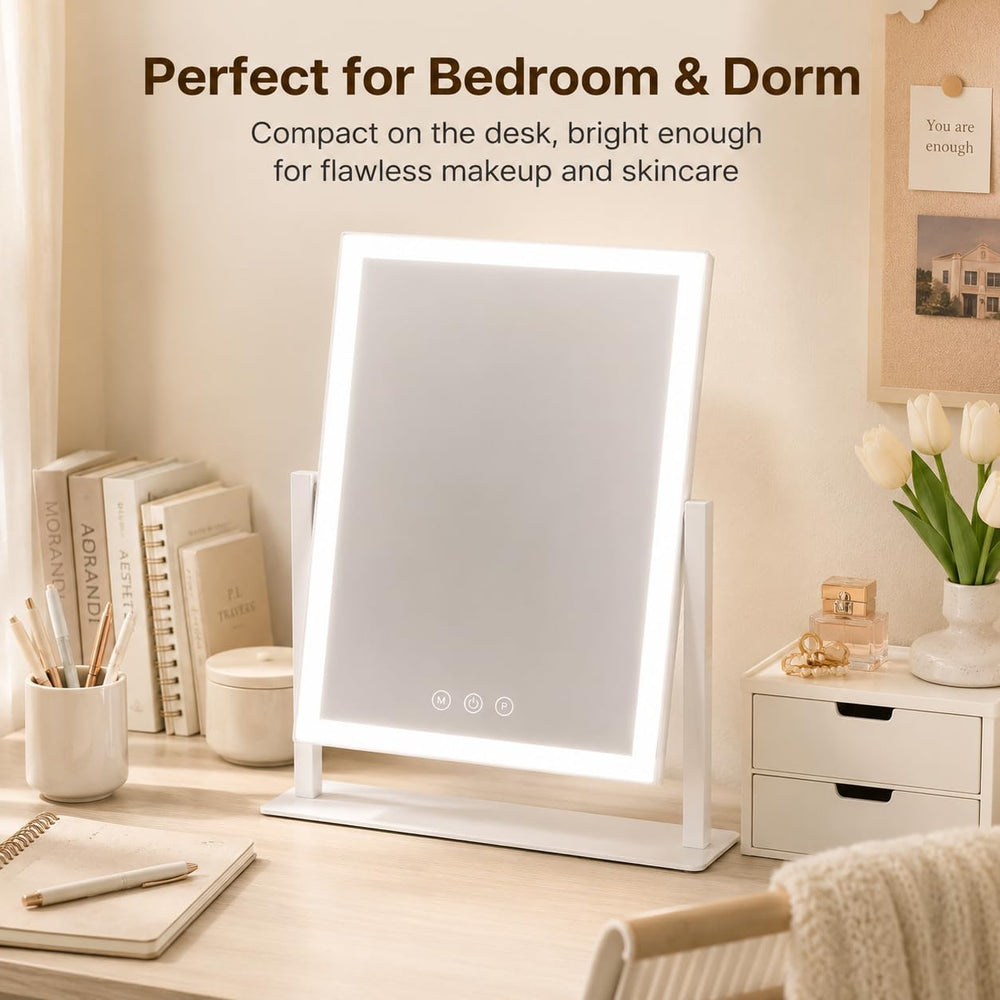 ROLOVE 16"x13" Vanity Mirror with Lights, Three Colors Lighting Mod...