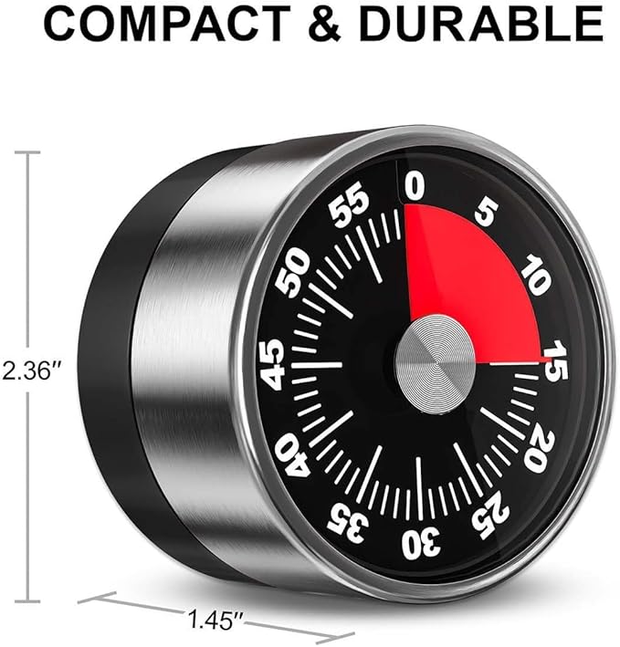 Kitchen Magnetic Visual Cooking Mechanical Timer - Image 6