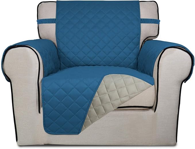 PureFit Reversible Quilted Sofa Cover, Water Resistant Slipcover Furniture by PureFit