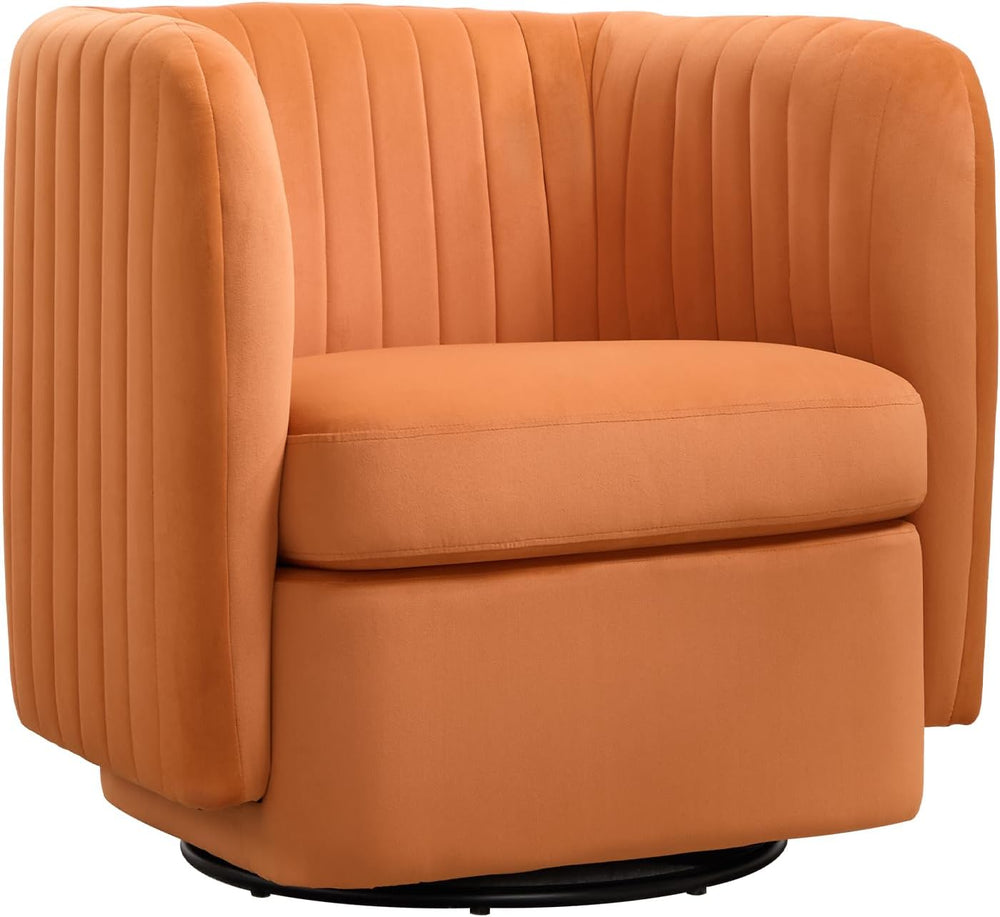 CANMOV Swivel Accent Chair, 360° Swivel Chair with Thick Padded Cushion, Swiv...