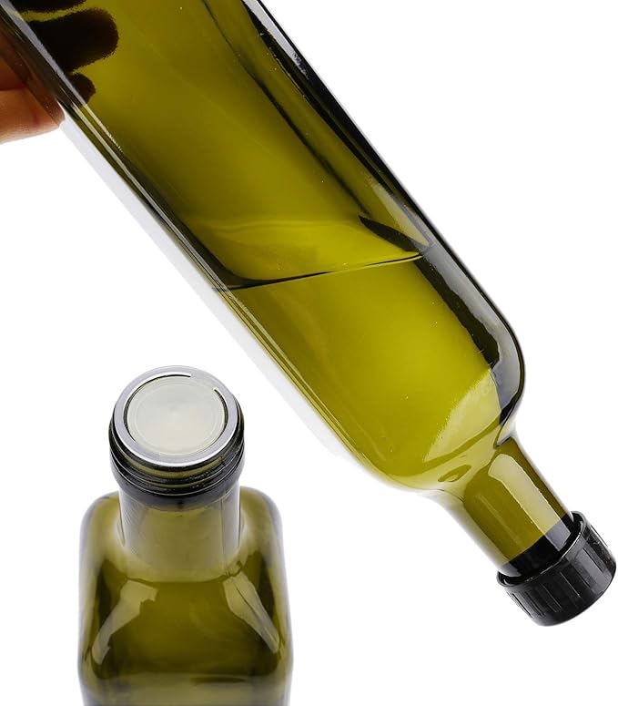 Kingrol 6 Pack 8 oz Glass Olive Oil Dispenser Bottles, Oil and Vinegar Cruets - Image 3