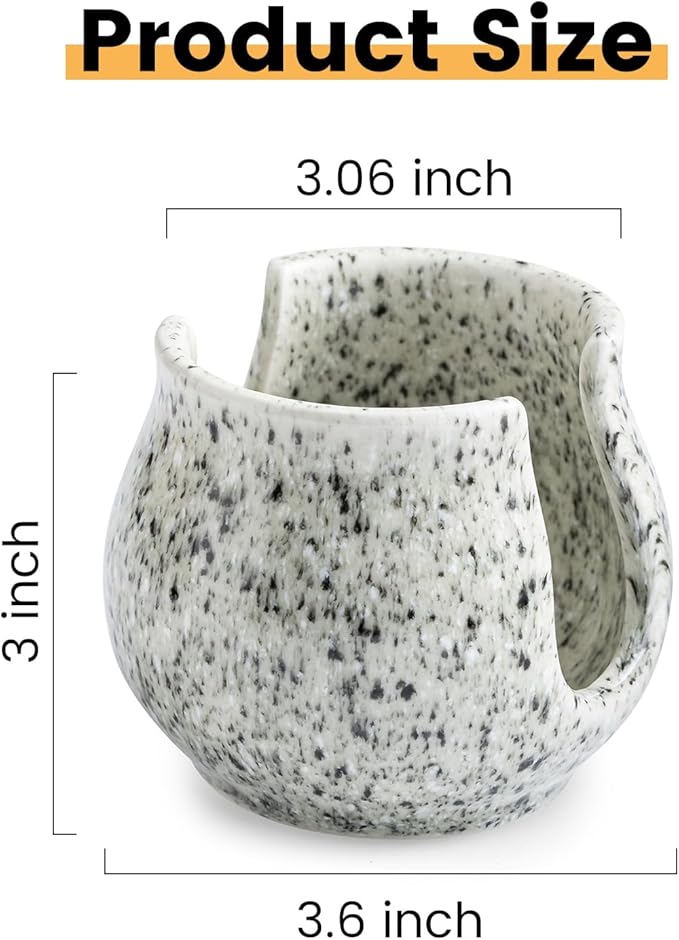 Zoeeker Sponge Holder for Kitchen Sink, Ceramic Dish Sponge Dish Rack Scrubby - Image 5