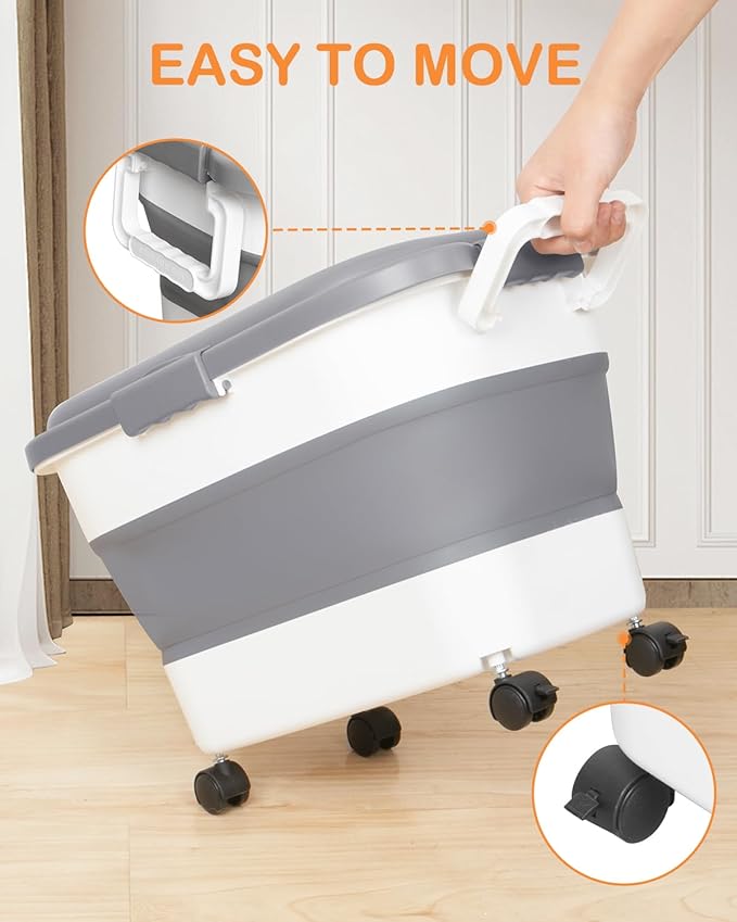 15-23 Lbs Dog Food Storage Container, Collapsible Dog Food Container - Image 6