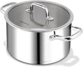 Rorence Stainless Steel Stock Pot, Tri-Ply Base Large Pot Induction Cooking Pot by Rorence