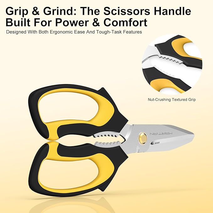 8" Multipurpose Household Steak Scissors – Japanese 420 J2 Stainless Steel - Image 3