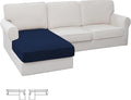 Easy-Going Stretch Sectional Couch Covers 1 Piece Chaise Lounge Slipcover L by Easy-Going