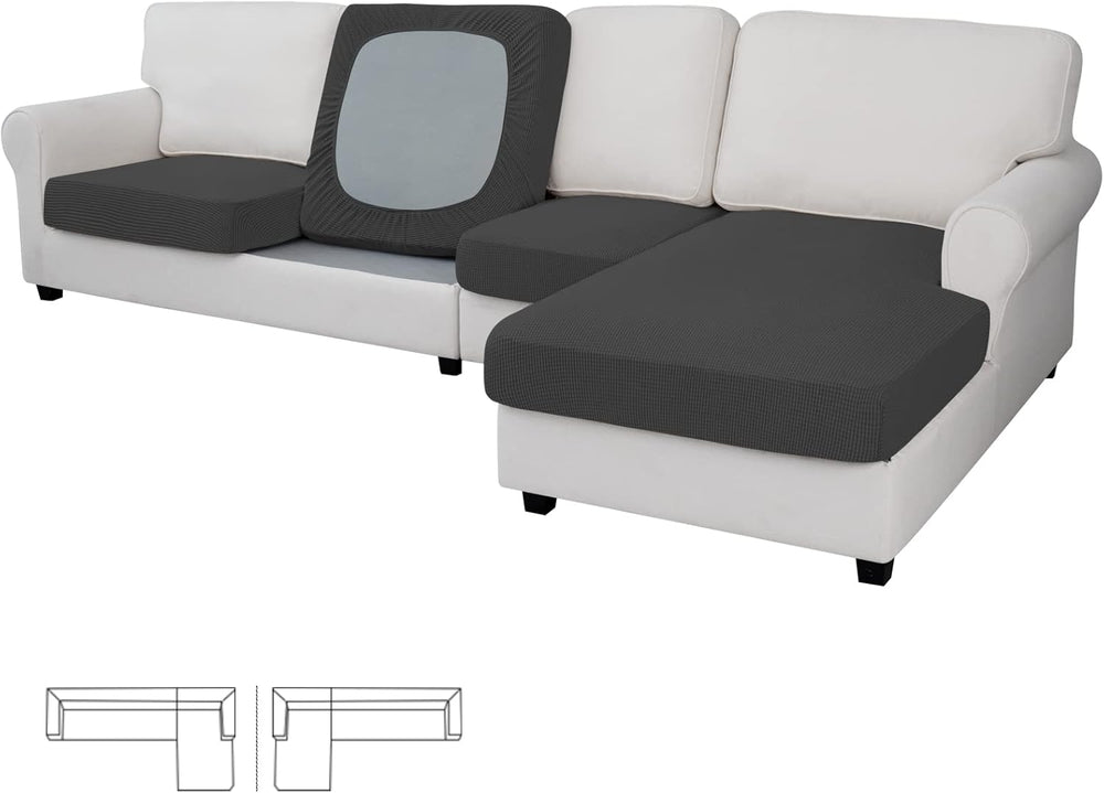 Easy-Going Stretch 4 Pieces Couch Cushion Covers