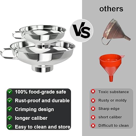 Wide Mouth Canning Funnel, Large Kitchen Funnel - Image 6