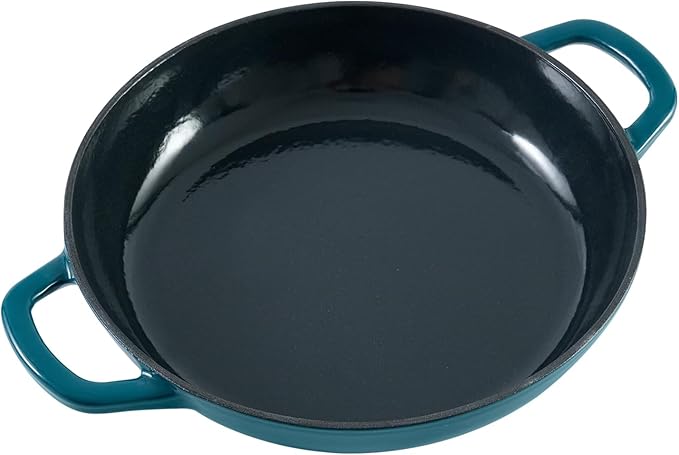 Flavehc Braiser Enameled Cast Iron Braiser 2.25 qt Braiser Pan