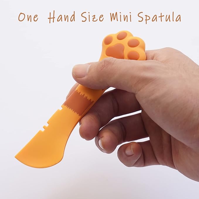 Meow&Woof Cat Wet Food Spoon, Mini Spatula - Image 4