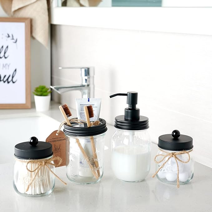 Amolliar Mason Jar Liquid Soap Dispenser Lid, 304 Stainless Steel Pump Lid - Image 2
