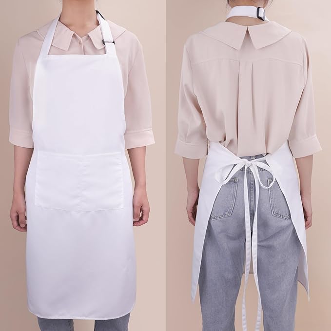 Large Chef Apron for Men and Women, Cooking Kitchen Aprons - Image 3