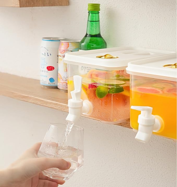 Beverage Drink Dispenser for Fridge, Plastic Beverage Dispenser - Image 4