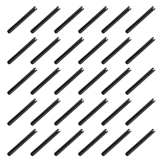 MECCANIXITY 120Pcs Slotted Split Roll Pins 3/50 Inch Dia. 11/16 Inch Length by MECCANIXITY