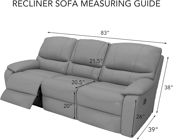 PureFit Super Stretch 3 Seats Recliner Chair Sofa Couch Cover - Image 6