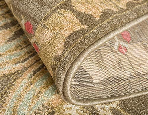 Unique Loom Edinburgh Collection Area Rug - Canmore (6' 1" x 9' ...