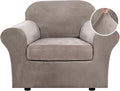 H.VERSAILTEX Rich Stretch 2 Piece Chair Cover Chair Slipcover Sofa Cover by HVERSAILTEX