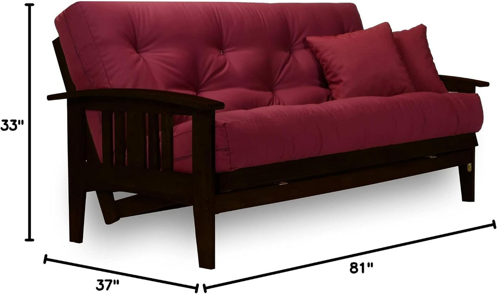 Nirvana Futons Westfield Espresso Finish (Warm Black) Full or Queen Size Futo...
