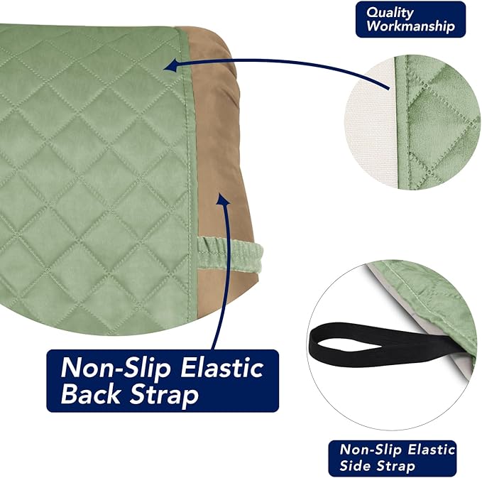 PureFit Reversible Quilted Sofa Cover, Water Resistant Slipcover Furniture - Image 3